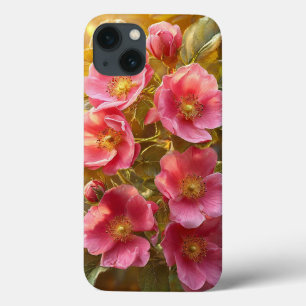 Estilo brilhante floral rosa estética design da na