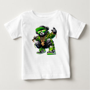 Estilo: Camiseta de Jersey Fino para Bebê