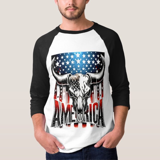 Estilo: Camiseta Regata Básica Masculina Manga 3/4 (Frente)