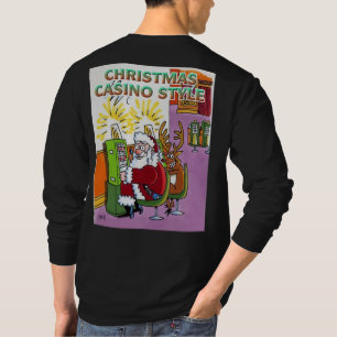 Estilo Casino de Natal - Camisa preta comprida