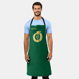 Estilo Celta Monograma Personalizado Dourado Tonel