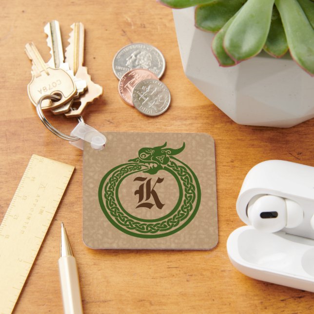 Estilo Celular Monograma Personalizado Chaveiro Ou (Mesa)