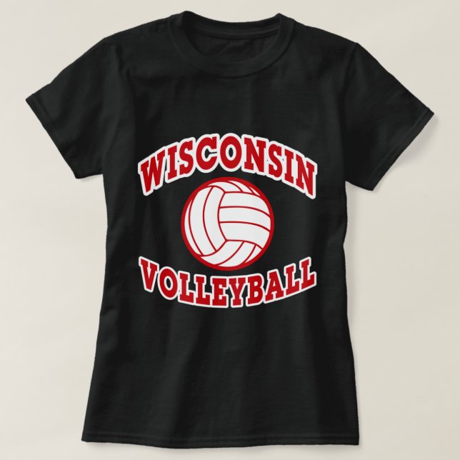 Estilo Clássico de Voleibol de Wisconsin Pullover (Frente do Design)