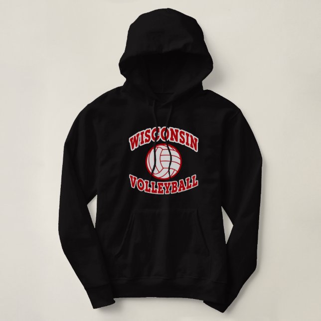Estilo Clássico de Voleibol de Wisconsin Pullover (Frente do Design)