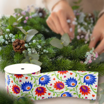 Estilo Colorido Mexicano Padrão Floral Negrito Ele