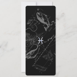 Estilo Cromo Peixes Símbolo Zodiac em Hevelius