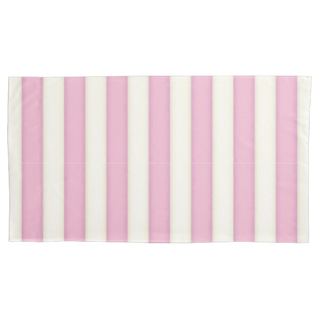 Estilo de Algodão de Stripes Vitorianas Rosa (Frente-Esquerda)