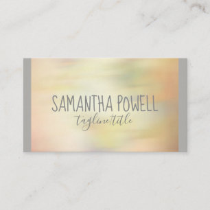 estilo de aquarela cartão de visita com lado duplo