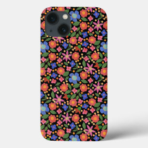 Estilo de Arte Folk Floral no Mini Caso do iPad Ne