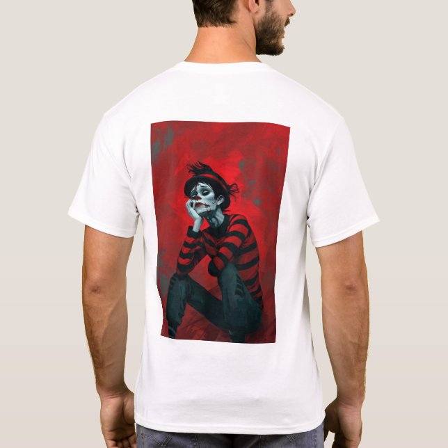 Estilo de Arte Mime T-Shirt (Verso)