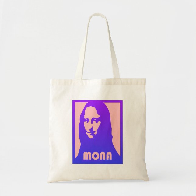 Estilo de Arte Pop belo Mona Lisa Impressão- Bolsa (Frente)
