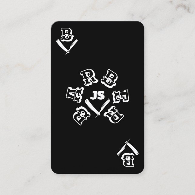 Estilo de barbeadores de cartão áce oposto (Frente)