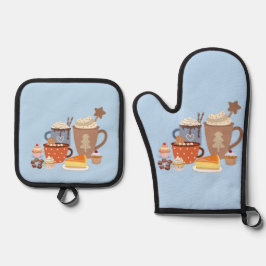 estilo de café azul de natal