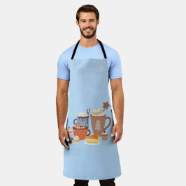 estilo de café azul de natal