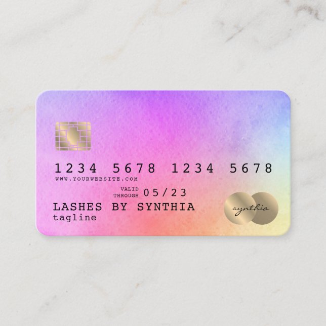 Estilo de Cartão de Crédito de Arte Unicórica com  (Frente)