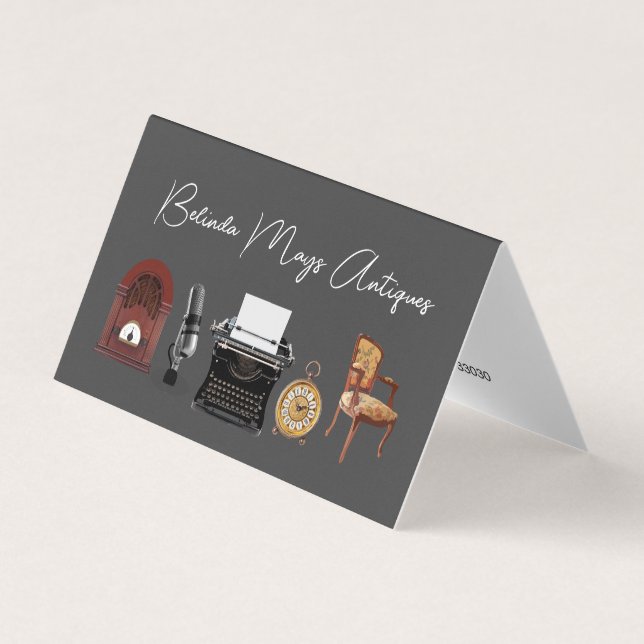 Estilo de Cartão de visita do Revendedor de Antigu (Frente)