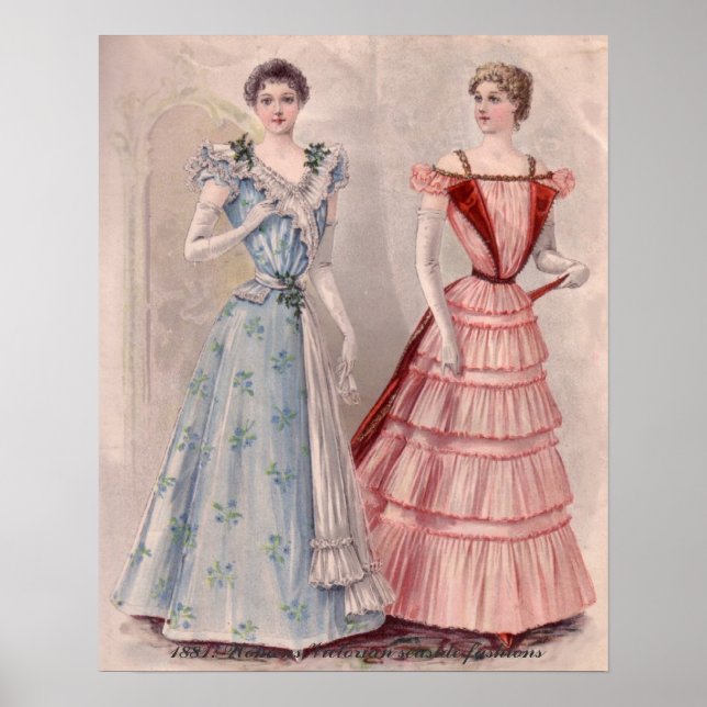 Estilo De Casa Das Mulheres Vitorianas Em Posters  (Frente)