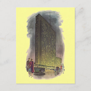 Estilo de Deco Retroativo Movido Anúncios Skyscrap