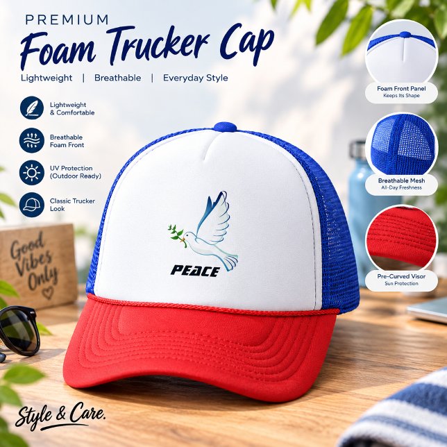 Estilo de design de boné de caminhoneiro com texto (Custom Pigeon Text Pigeon Trucker Hat Design Style)