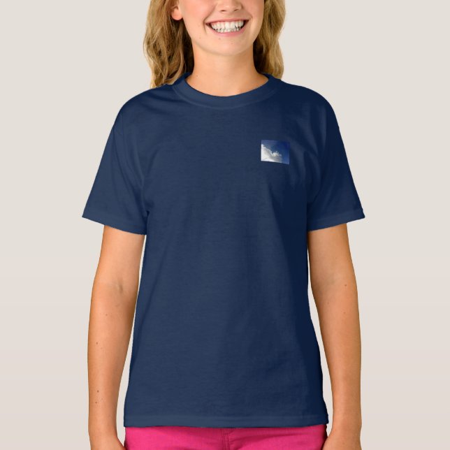 ESTILO DE DESIGN DE ECO NUVEM DA GAROTA DE CAMISA (Frente)