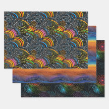 Estilo de embrulhamento do arco-íris