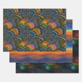 Estilo de embrulhamento do arco-íris