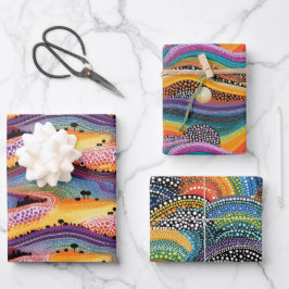 Estilo de embrulhamento do arco-íris