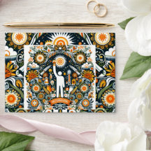 Estilo de Envelope Folk Art Design - Energia Nacio