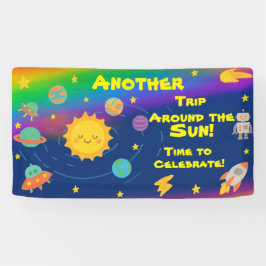 Estilo de Giz de Cera Editável – Aniversário de Vo