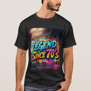 Estilo de grafite "Lenda desde a camiseta Mens 70