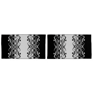 Estilo de Harlequin Abstrato branco e preto elegan