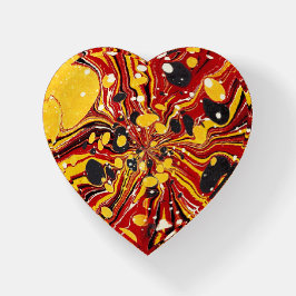 Estilo de Lava Dourado Vermelho Groovy Explosion C