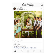 Estilo de Mídia Social Poster de Foto de Casamento