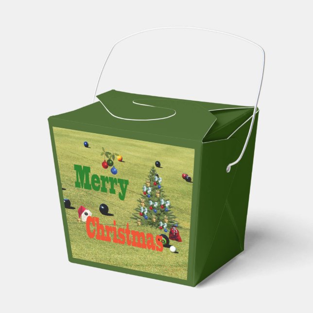 Estilo de Natal do Lawn Bowls, Caixa de Festas de  (Frente)