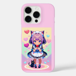 estilo de pixel animado da Neko maid