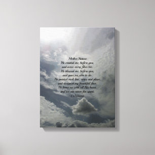 ESTILO DE POEMA NATAL DA MÃE DE CANVAS DE PAREDE D