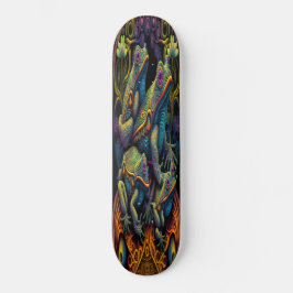 Estilo de Retro do Sapo Raiz do skate