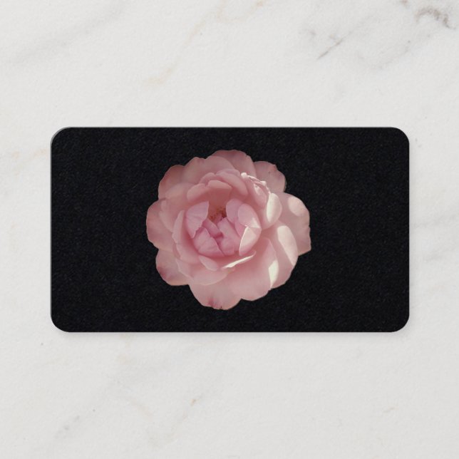 ESTILO DE ROSE DE cartão de visita PINK E DESIGN (Frente)