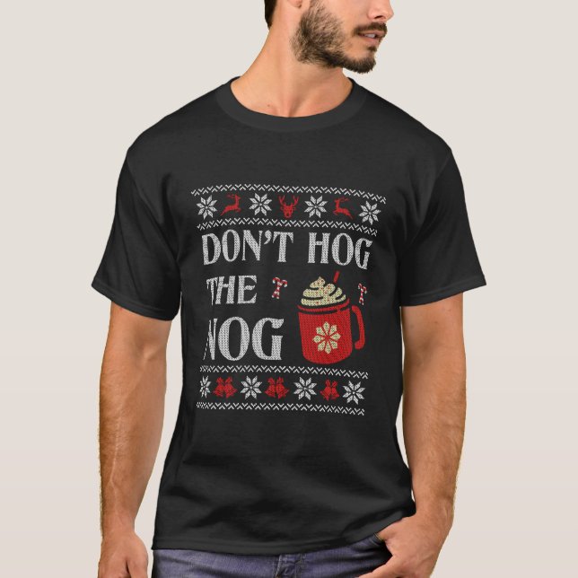 Estilo De Suéter Feio Eggnog O Nog Para A Christma (Frente)