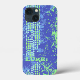 estilo de surf verde com nome azul
