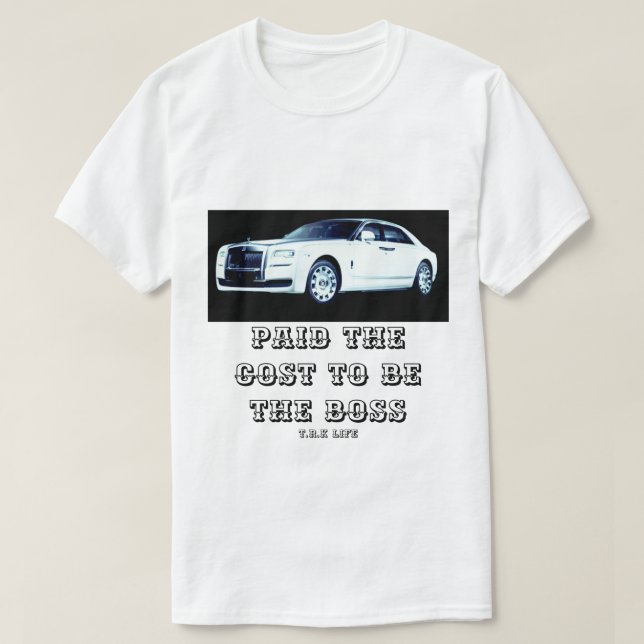 ESTILO DE VIDA DE CHEFE T.R.K ROLLS ROYCE CAMISETA (Frente do Design)