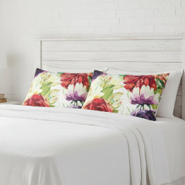 Estilo de Vintage Flores de Grande Aquarela