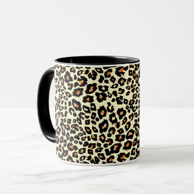 Estilo de Vintagem Xícara de Impressão Leopard (Frente Esquerda)