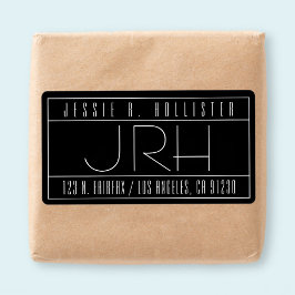 Estilo Deco Vibe | Etiquetas de Endereço de Devolu