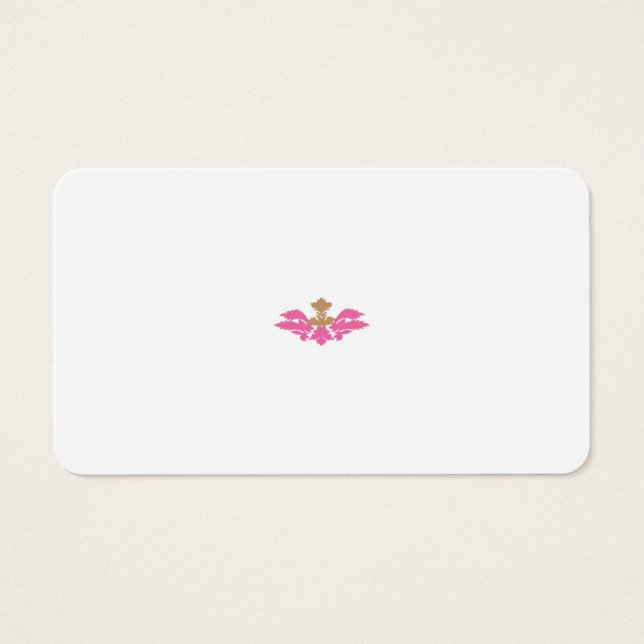 Estilo Decorativo, Rosa Quente, Latão Antiquado (Frente)