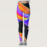Estilo diva Leggings design coloridas para mulhere