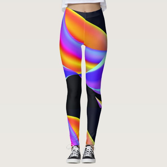 Estilo diva Leggings design coloridas para mulhere (Frente)