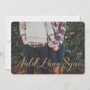 Estilo Dourado elegante Lang Auld Syne do brilho