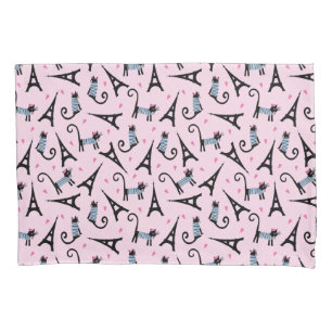 Estilo francês gato vestido com teste padrão da