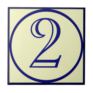 Estilo francês Números de Casa Azulejo cerâmico